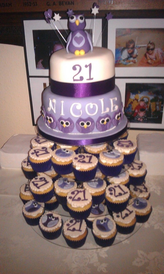 21st Birthday Cupcake Cake Ideas