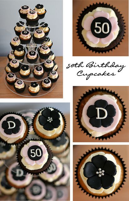 50th Birthday Cupcakes