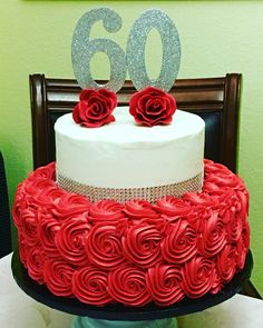 60th Birthday Cake Buttercream