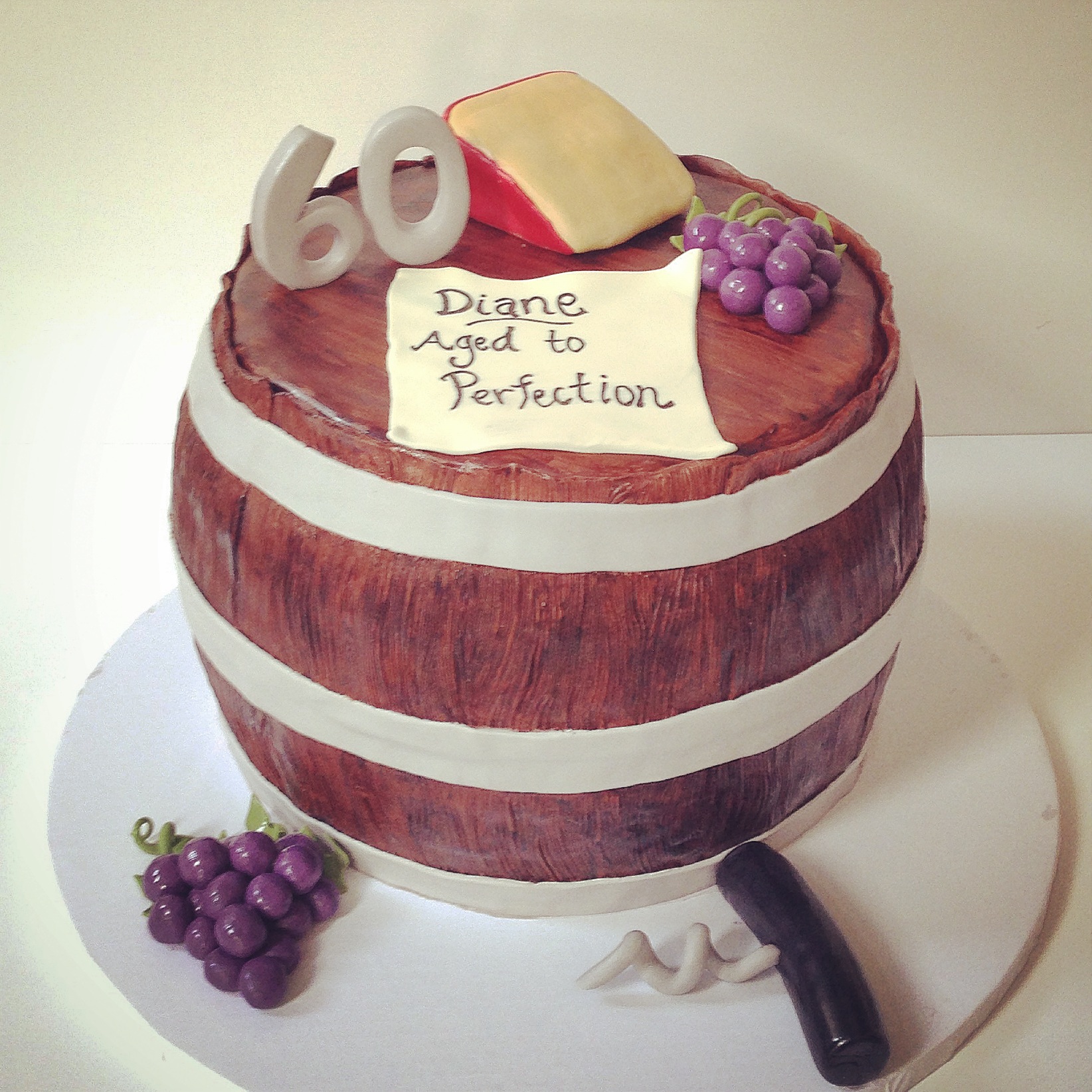 60th Birthday Wine Cake