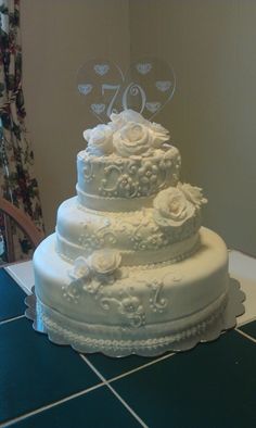 70th Wedding Anniversary Cake Ideas