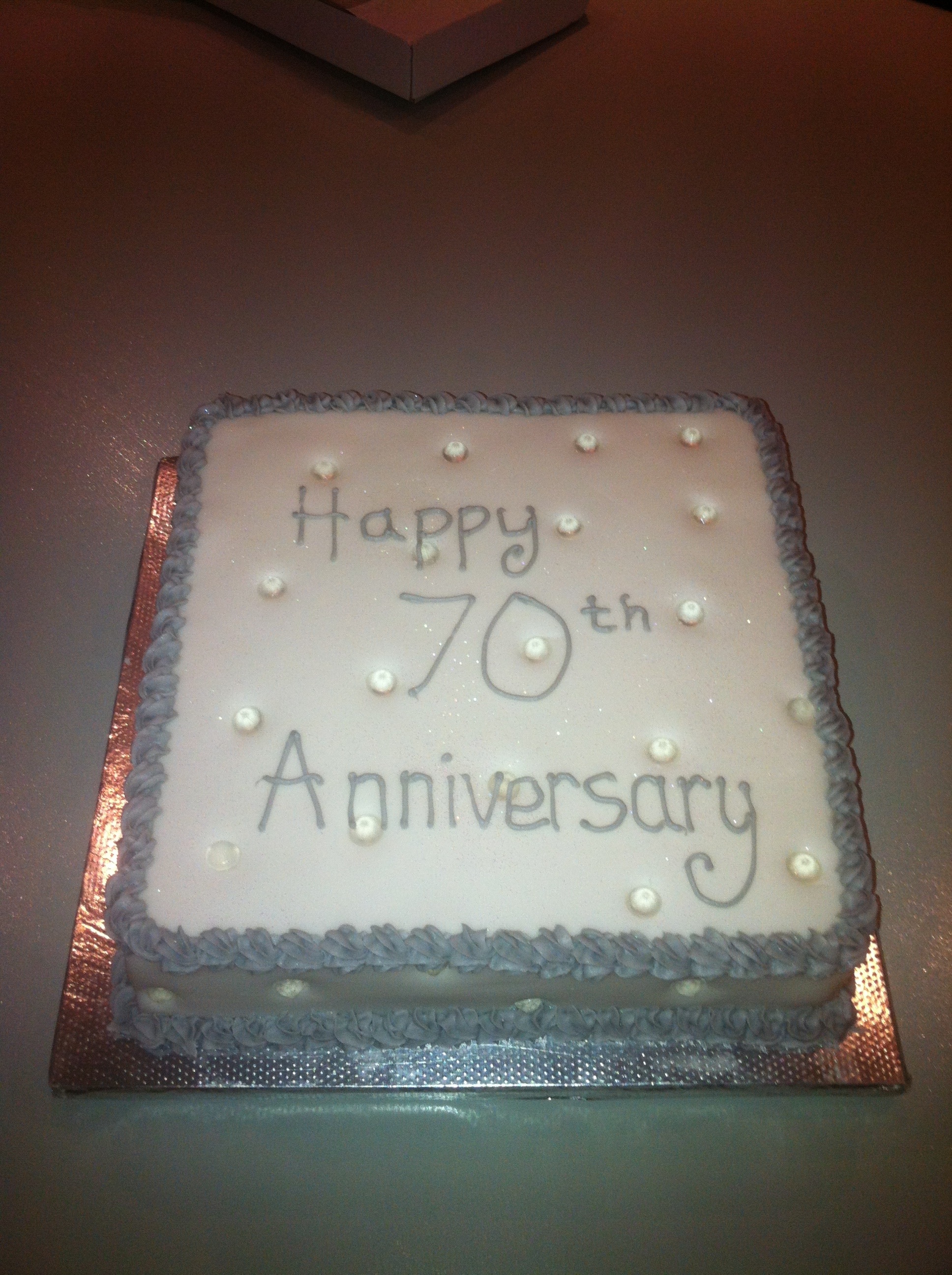 70th Wedding Anniversary Cake Ideas