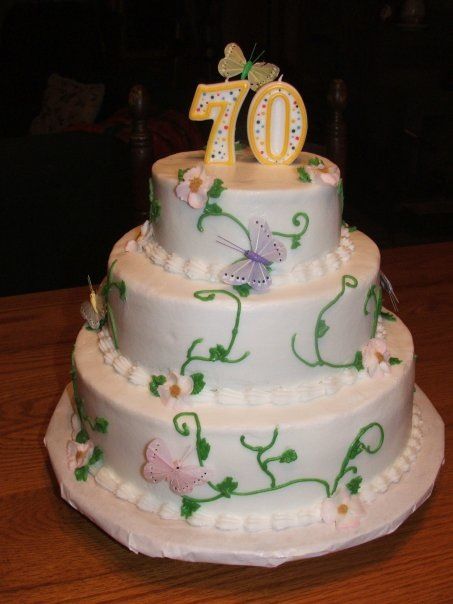 70th Wedding Anniversary Cake