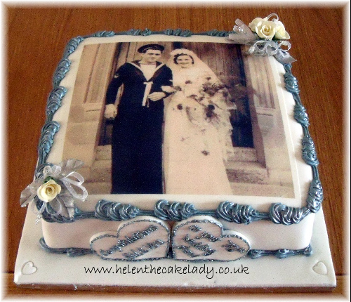 70th Wedding Anniversary Cake