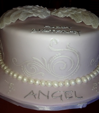 Angel Wings Birthday Cake