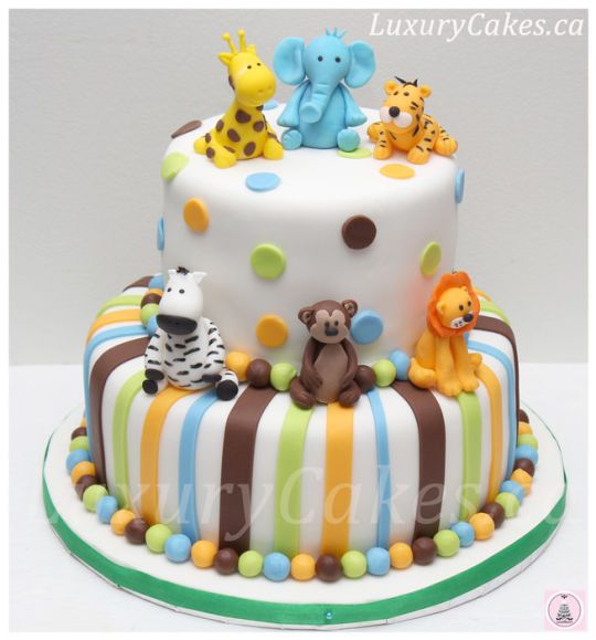 8 Photos of Animal Birthday Cakes For Baby Boy