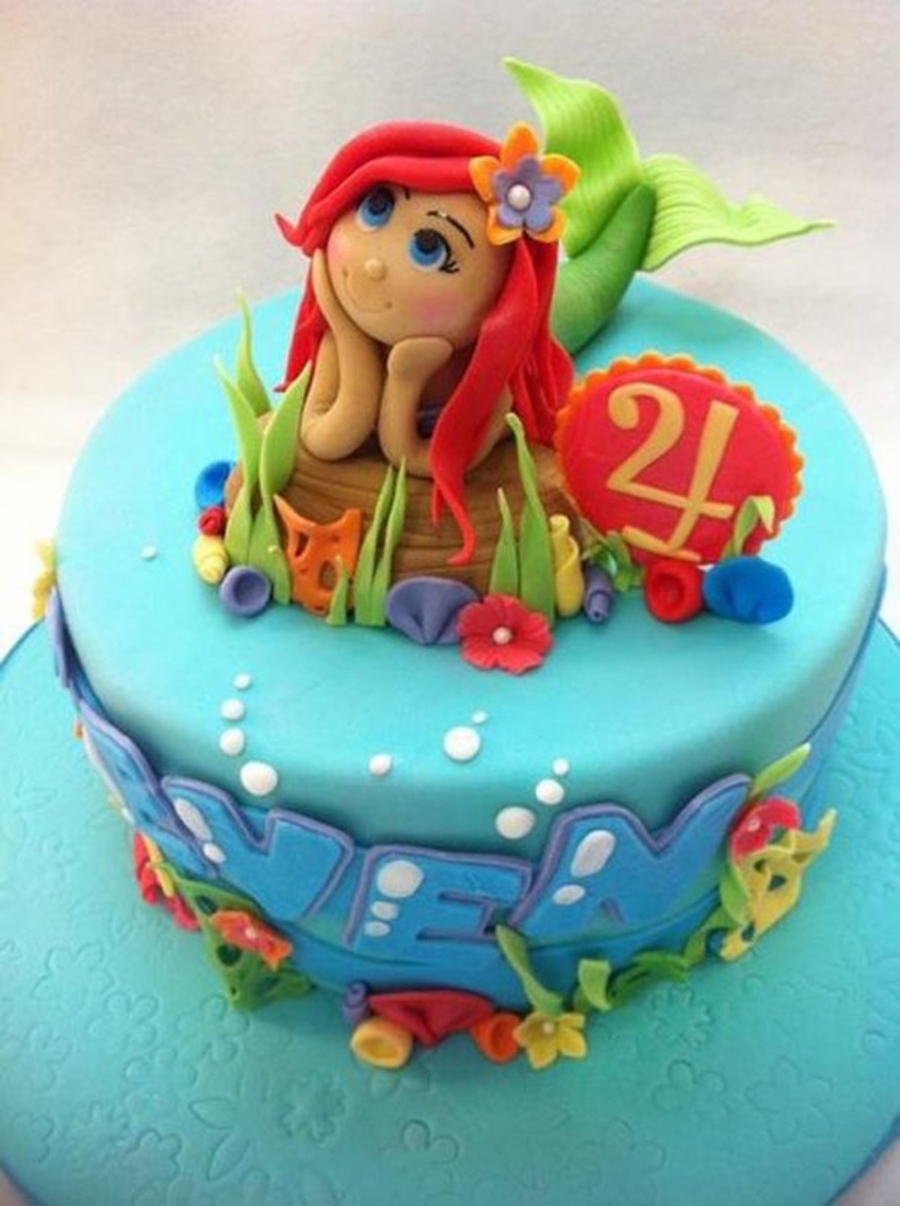 Ariel Little Mermaid Birthday Cake