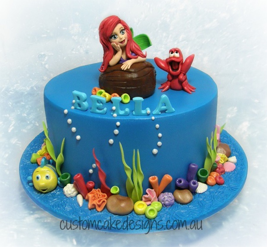 Ariel Little Mermaid Cake