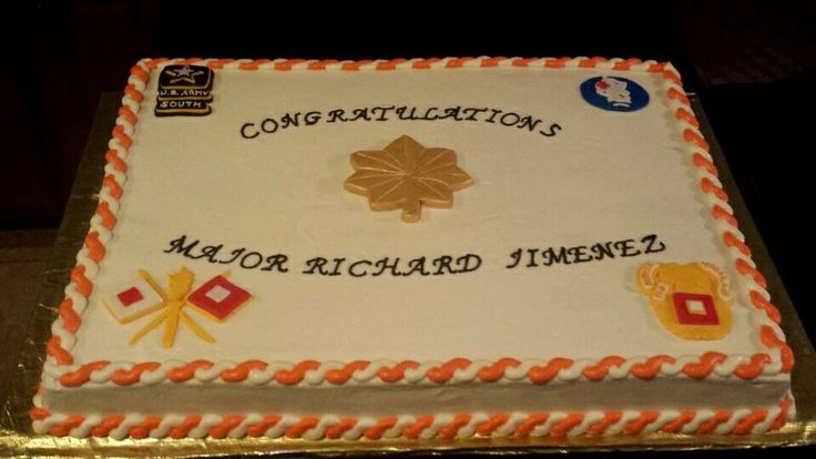 Army Promotion Cake