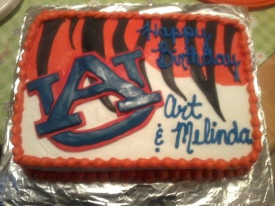 Auburn Tigers Birthday Cake