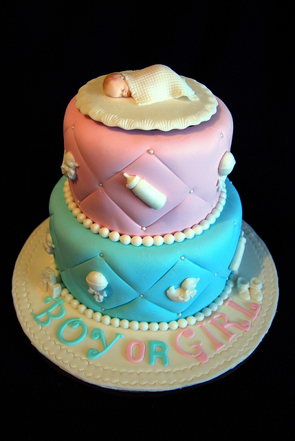 Baby Gender Reveal Cake