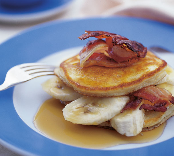 5 Photos of Pancakes And Syrup With A Banana