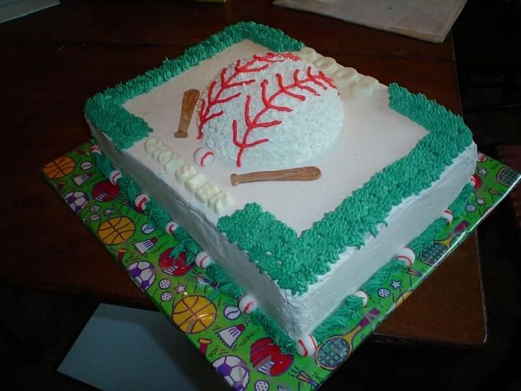 Baseball Sheet Cake