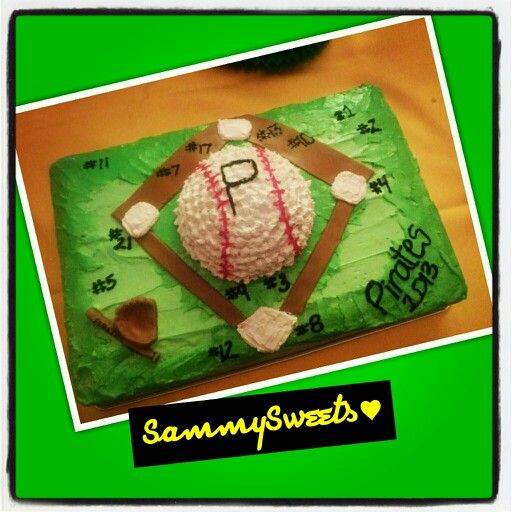 Baseball Sheet Cake