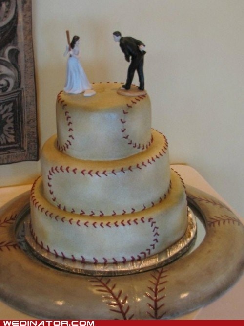 Baseball Wedding Cake