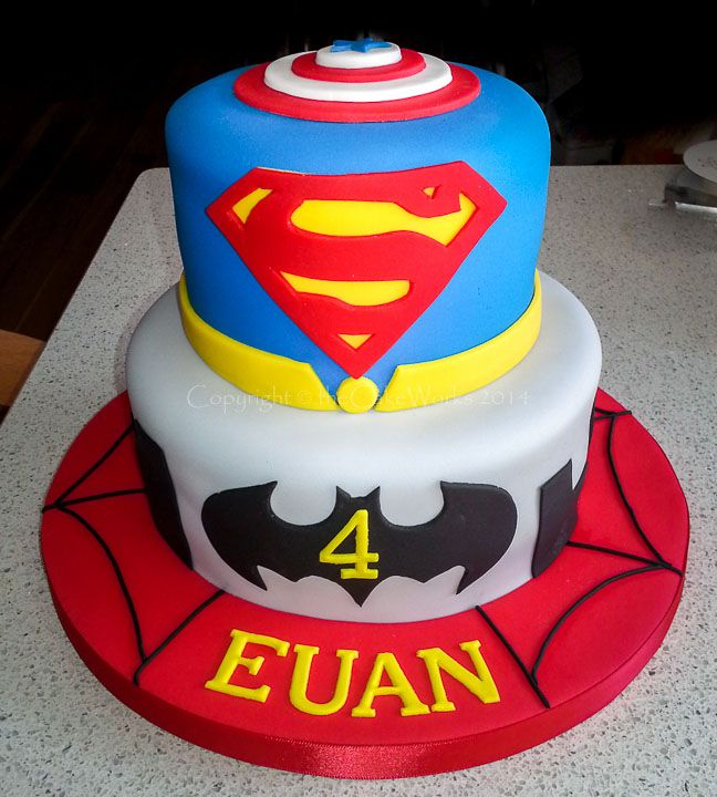 Batman Superhero Birthday Cake