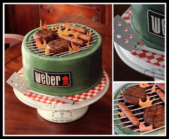 BBQ Grill Birthday Cake