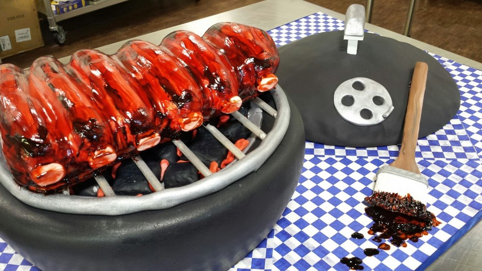 BBQ Grill Birthday Cake