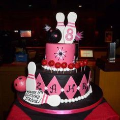 Bowling Birthday Party Cake