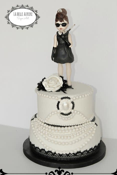 Breakfast at Tiffany Birthday Cake