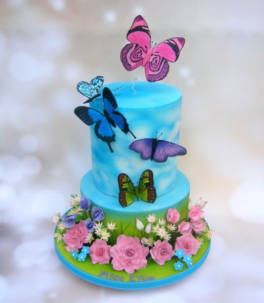 Butterfly Birthday Cake