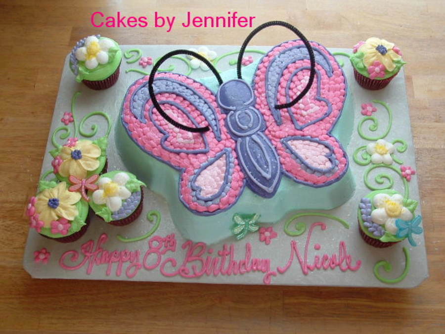 Butterfly Cupcake Cake