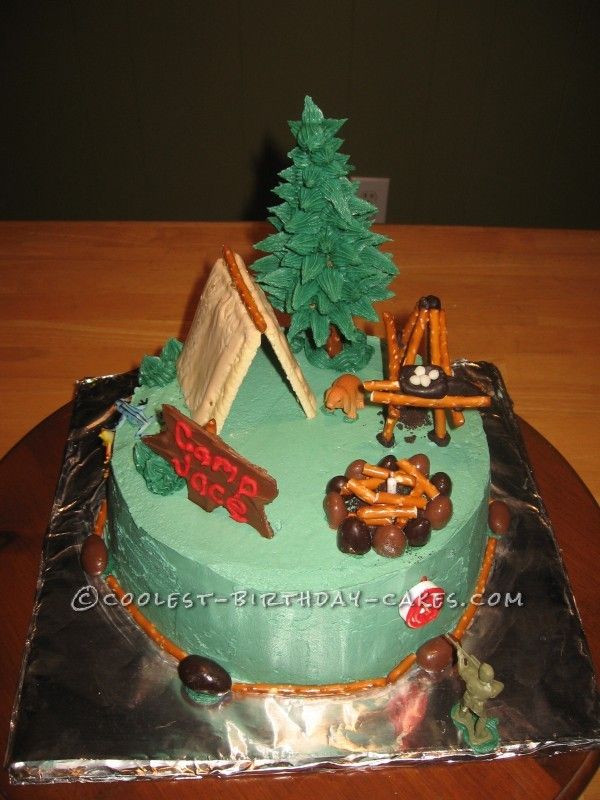 Camping Birthday Cake Ideas