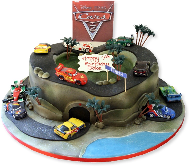 Cars 2 Birthday Cake