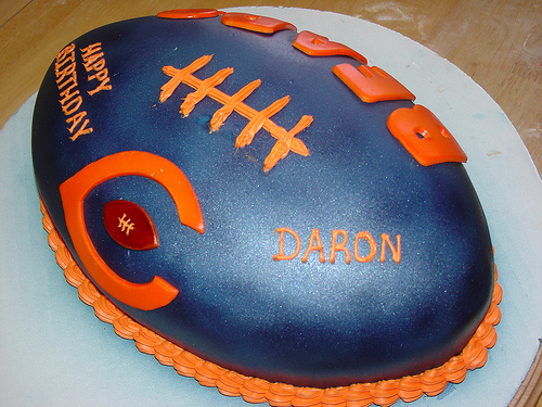 Chicago Bears Birthday Cake