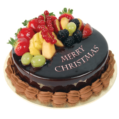 Chocolate Cake with Fruit