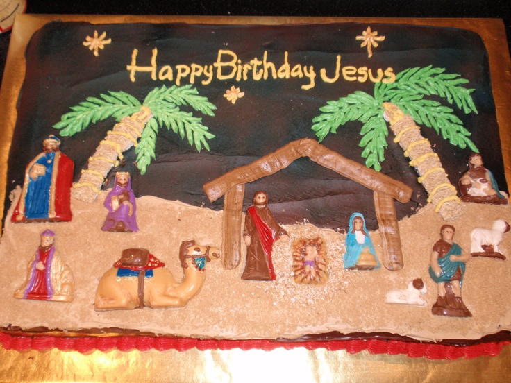 Christmas Jesus Birthday Cake