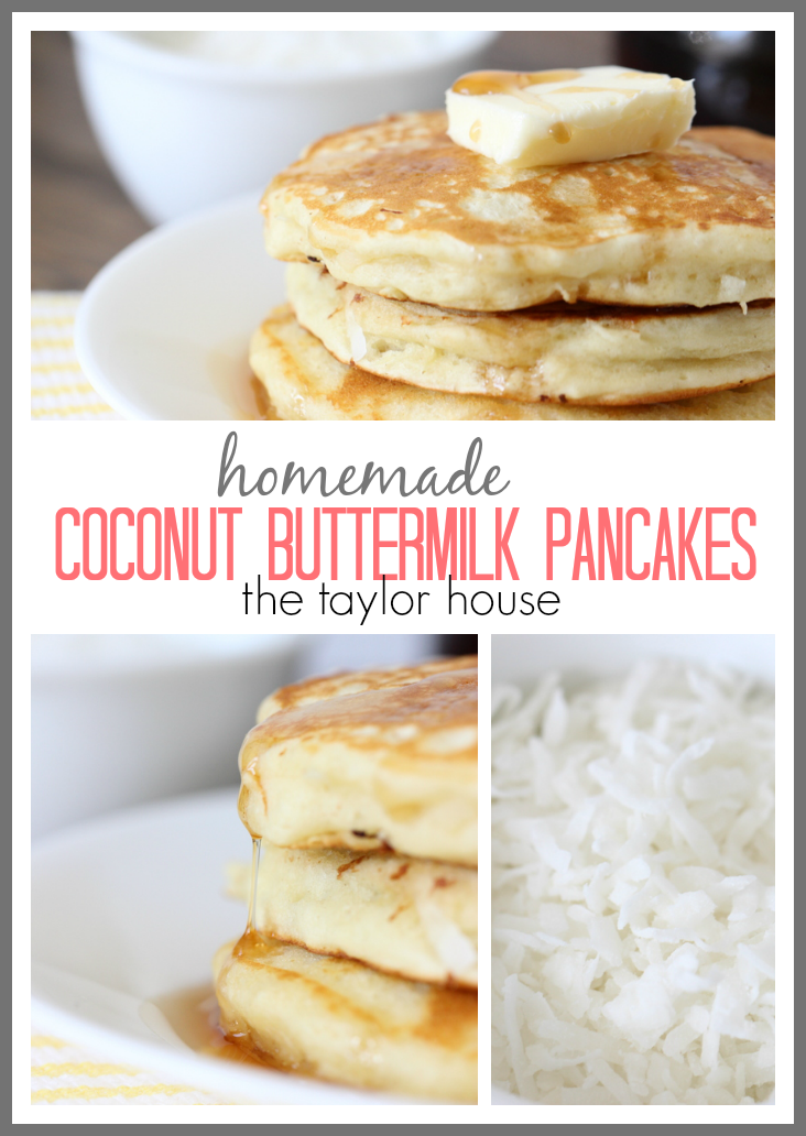 Coconut Buttermilk Pancakes