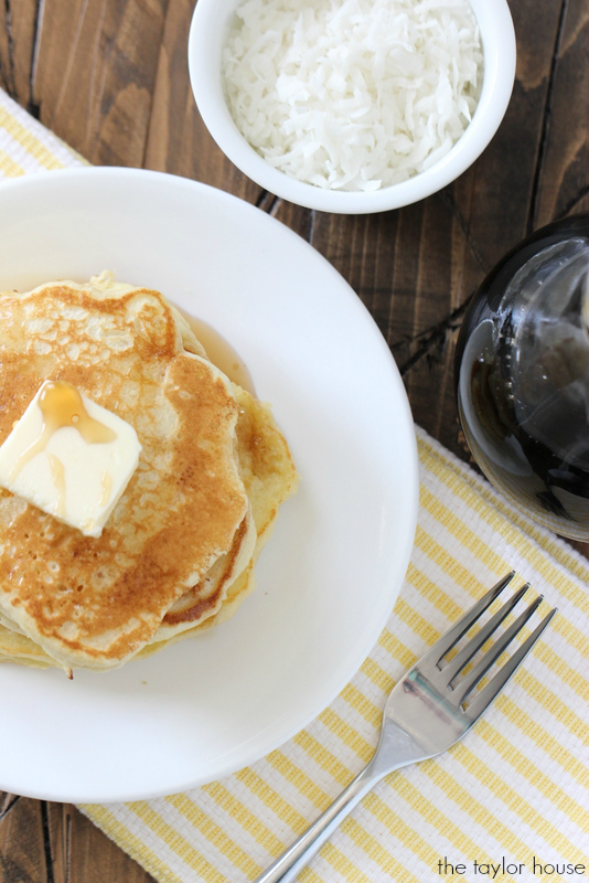 Coconut Buttermilk Pancakes