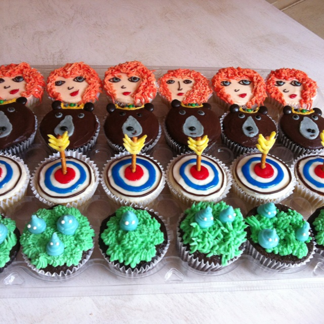 Disney Brave Birthday Cupcakes