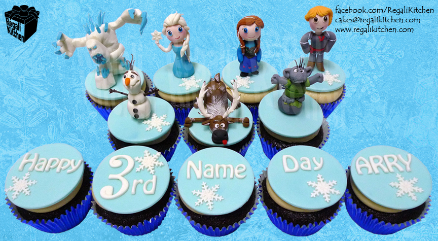 Disney Frozen Birthday Cupcakes