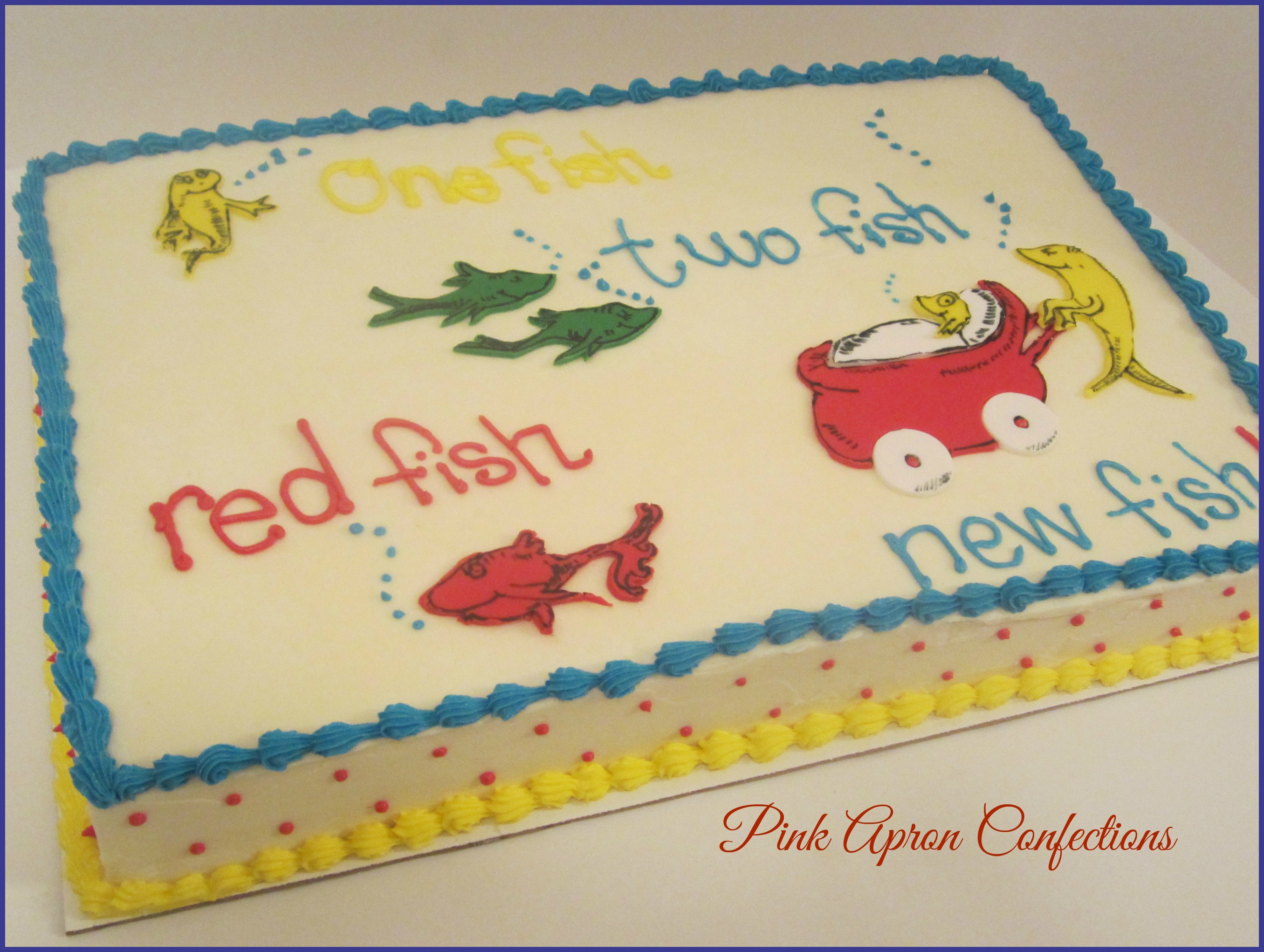 Dr. Seuss Baby Shower Sheet Cakes