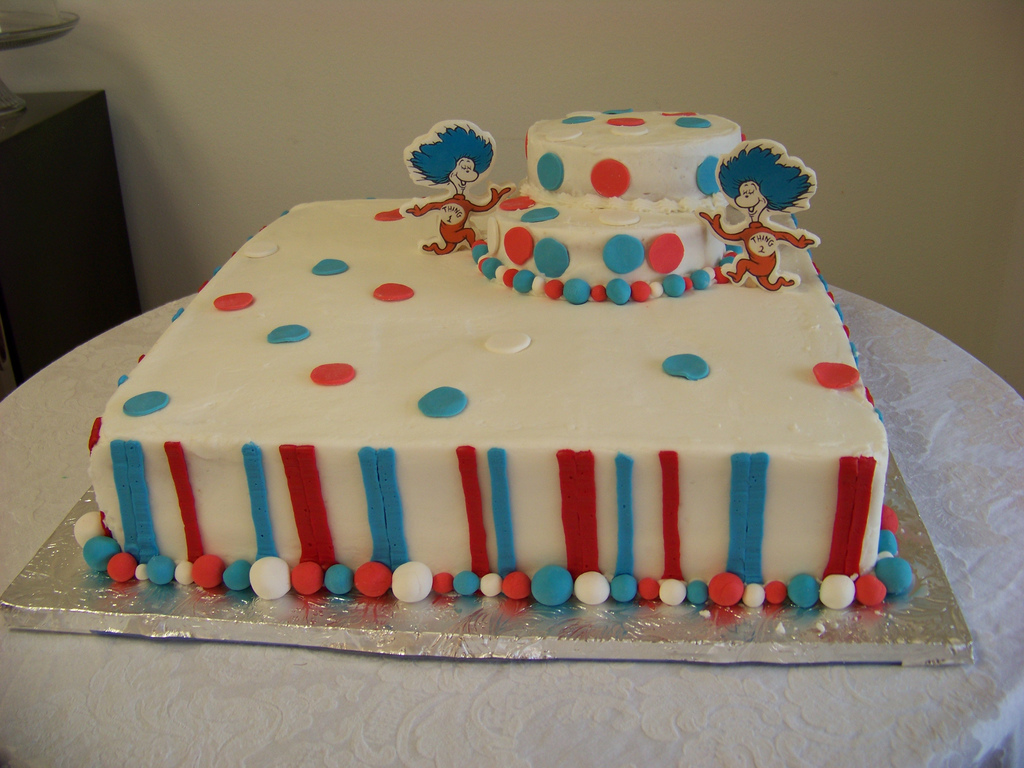 Dr. Seuss Baby Shower Sheet Cakes