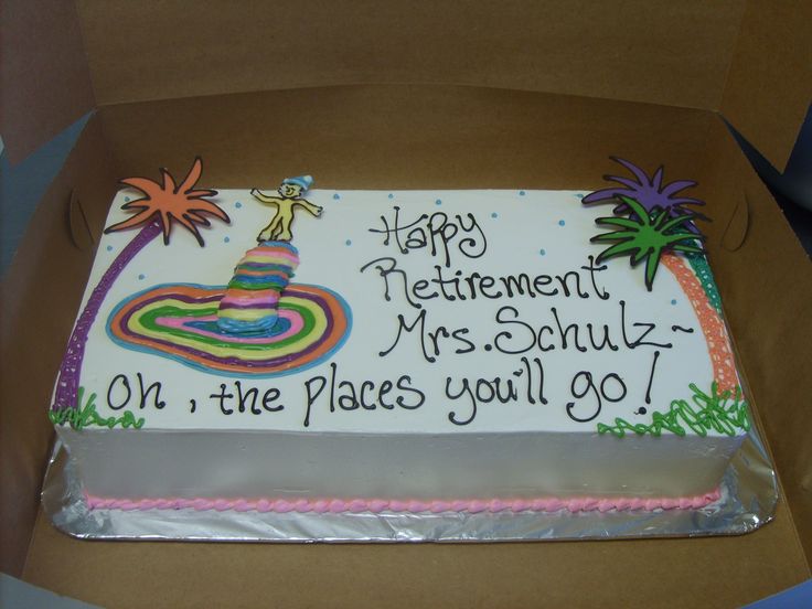 Dr. Seuss Retirement Cake