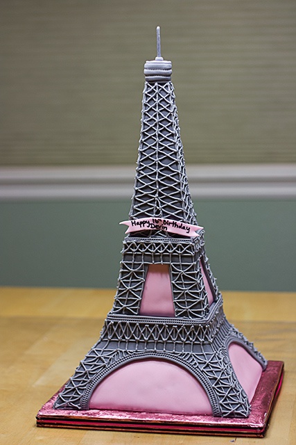 Eiffel Tower Birthday Cake