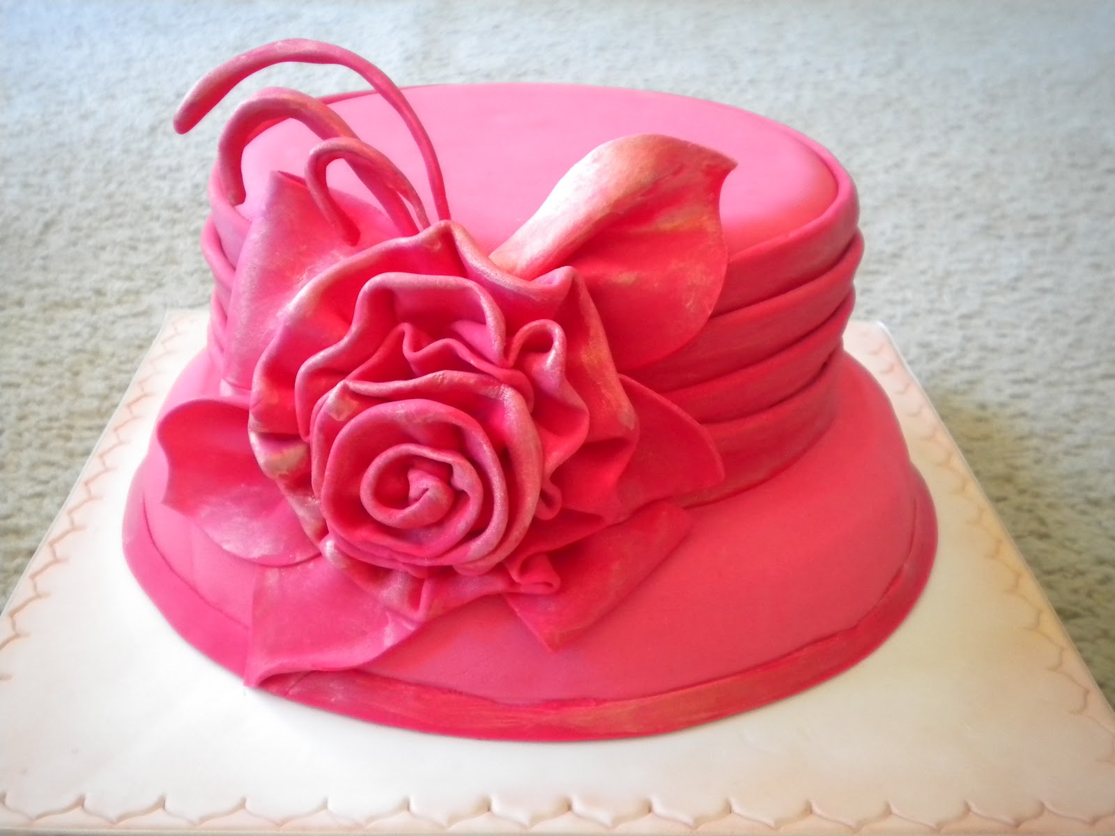 Fancy Hat Birthday Cake