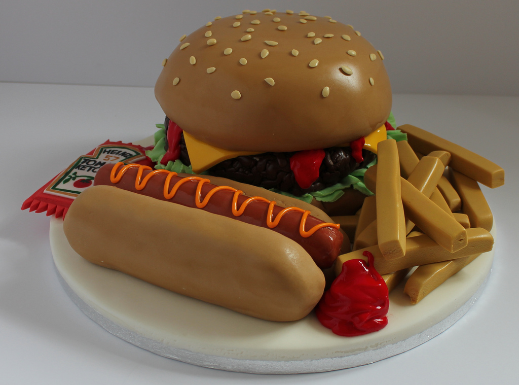 Fast Food Birthday Cake