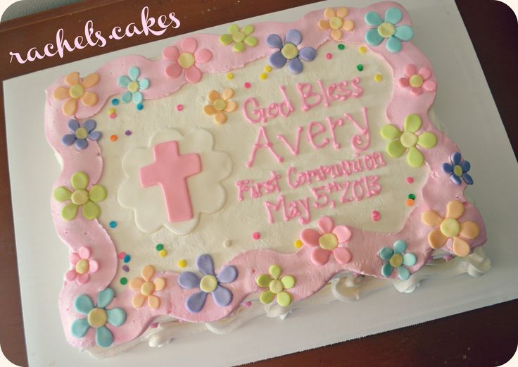 First Communion Sheet Cakes