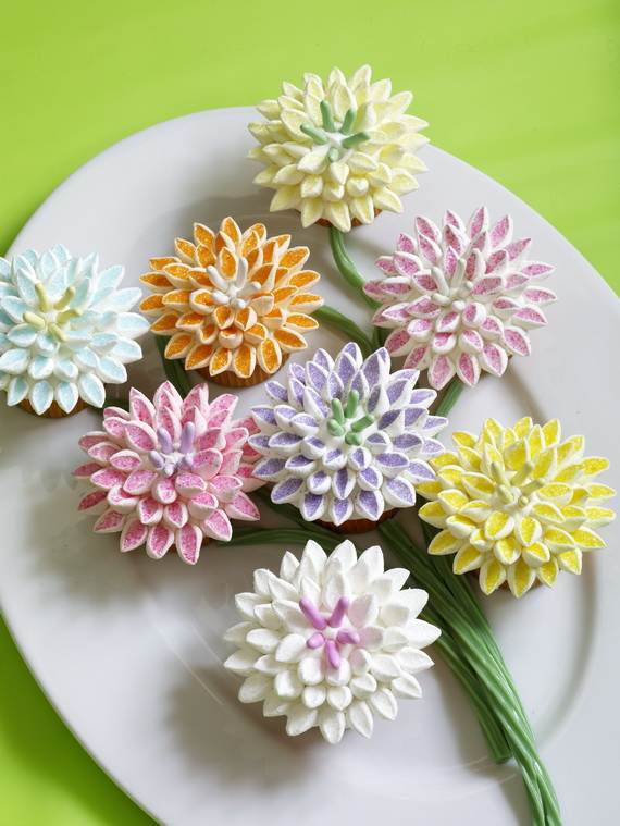 Flower Birthday Cupcakes