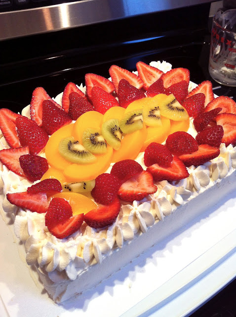 Fresh Fruit Birthday Cake Recipe