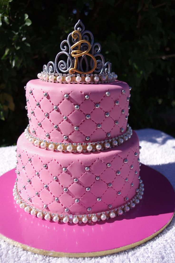 Girls Bling Birthday Cake