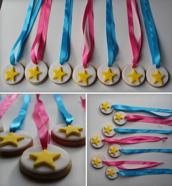 Gymnastic Medal Cookies