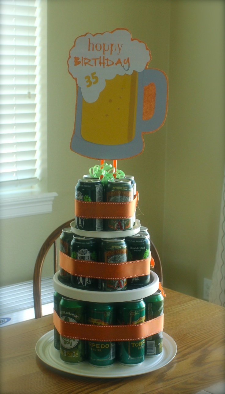 Happy Birthday Beer Cake