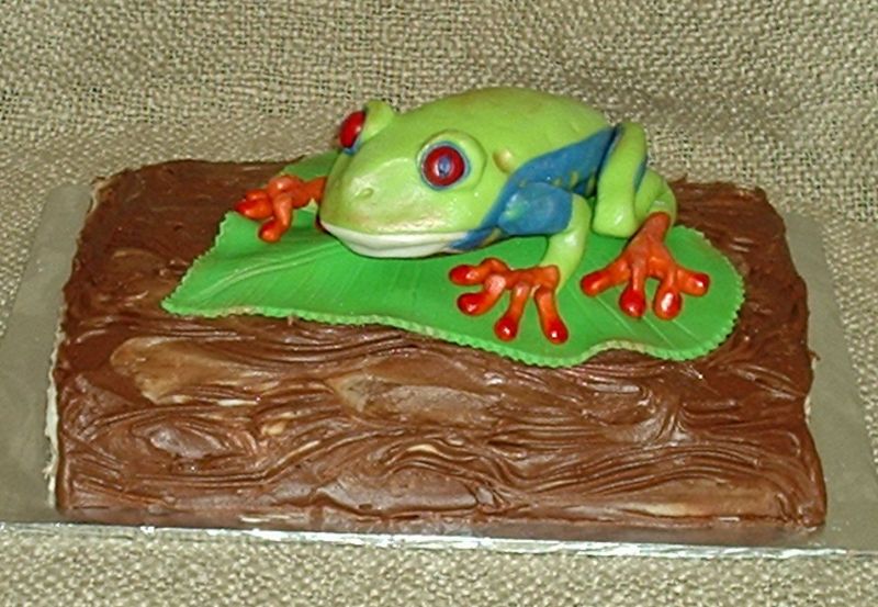 Happy Birthday Frog Cake