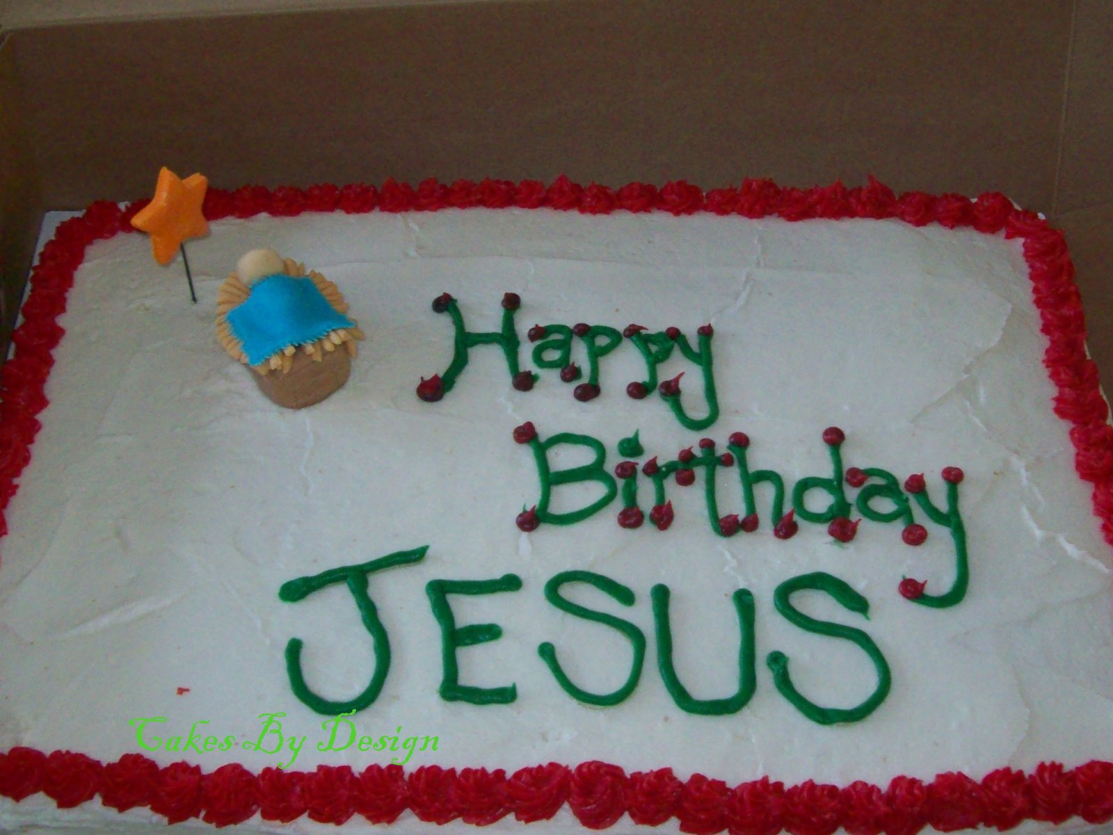 Happy Birthday Jesus Cake