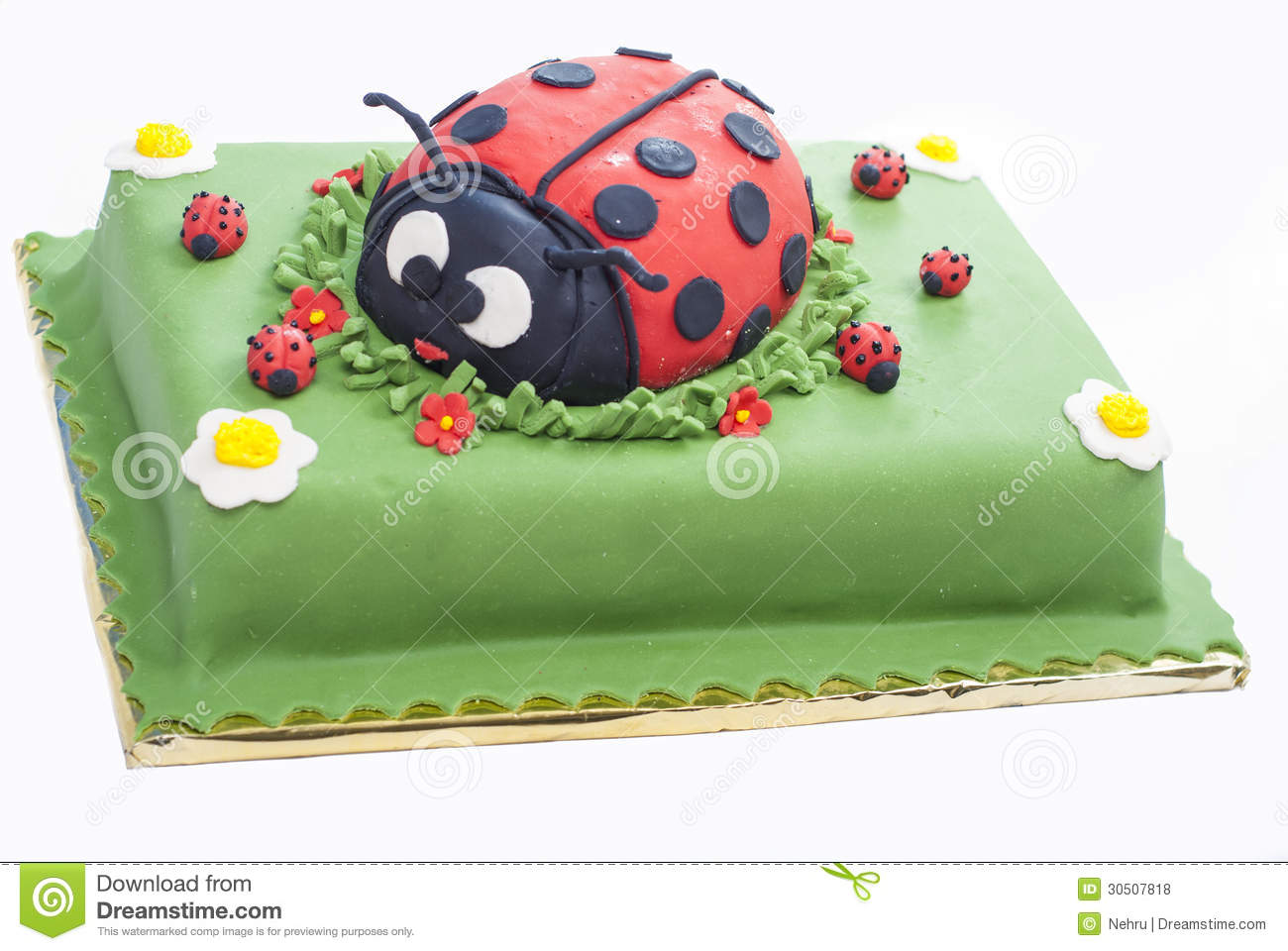 Ladybug Decorated Cakes